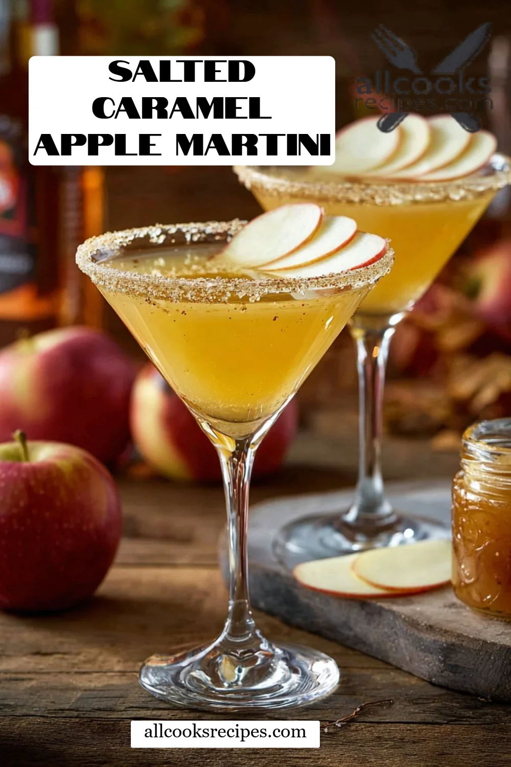 Salted Caramel Apple Martini