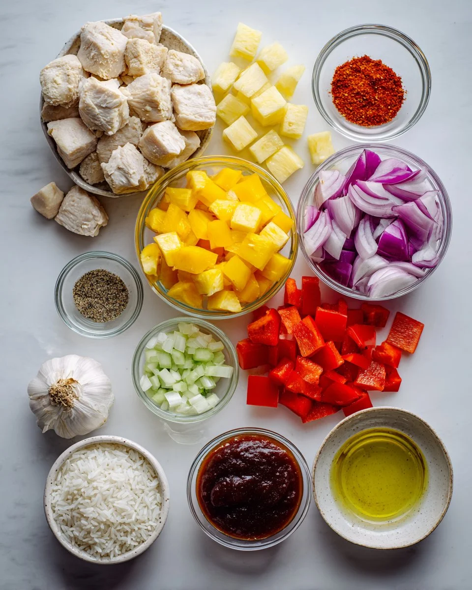 Sheet Pan Pineapple Chicken
