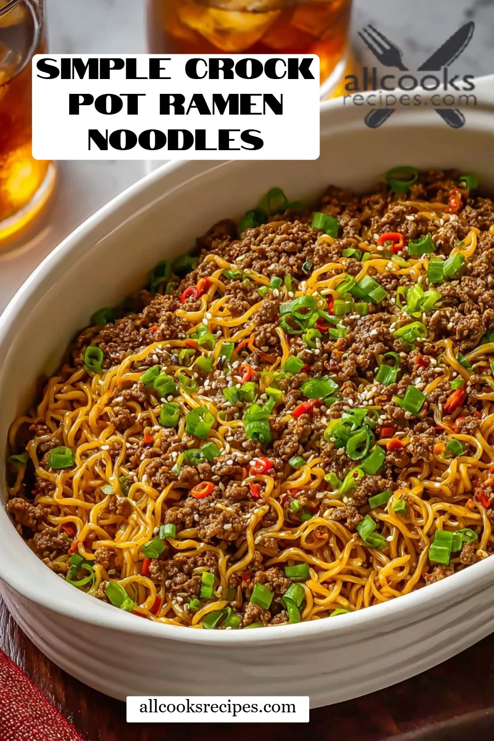 Simple Crock Pot Ramen Noodles