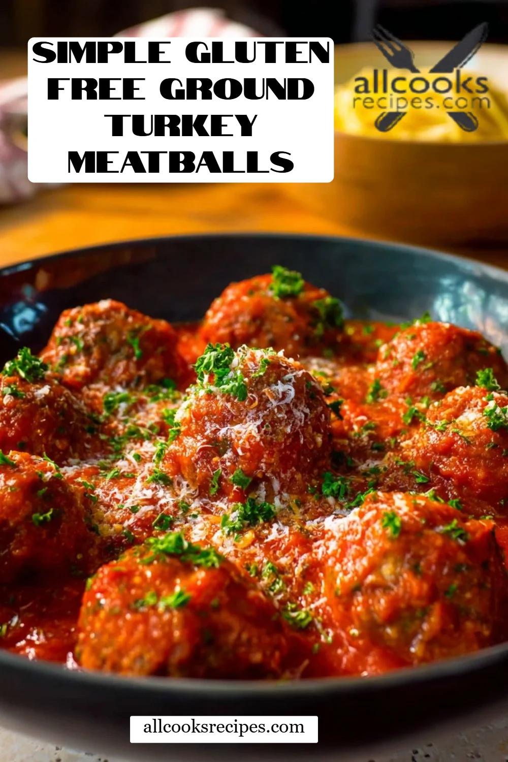 Simple Gluten Free Ground Turkey Meatballs