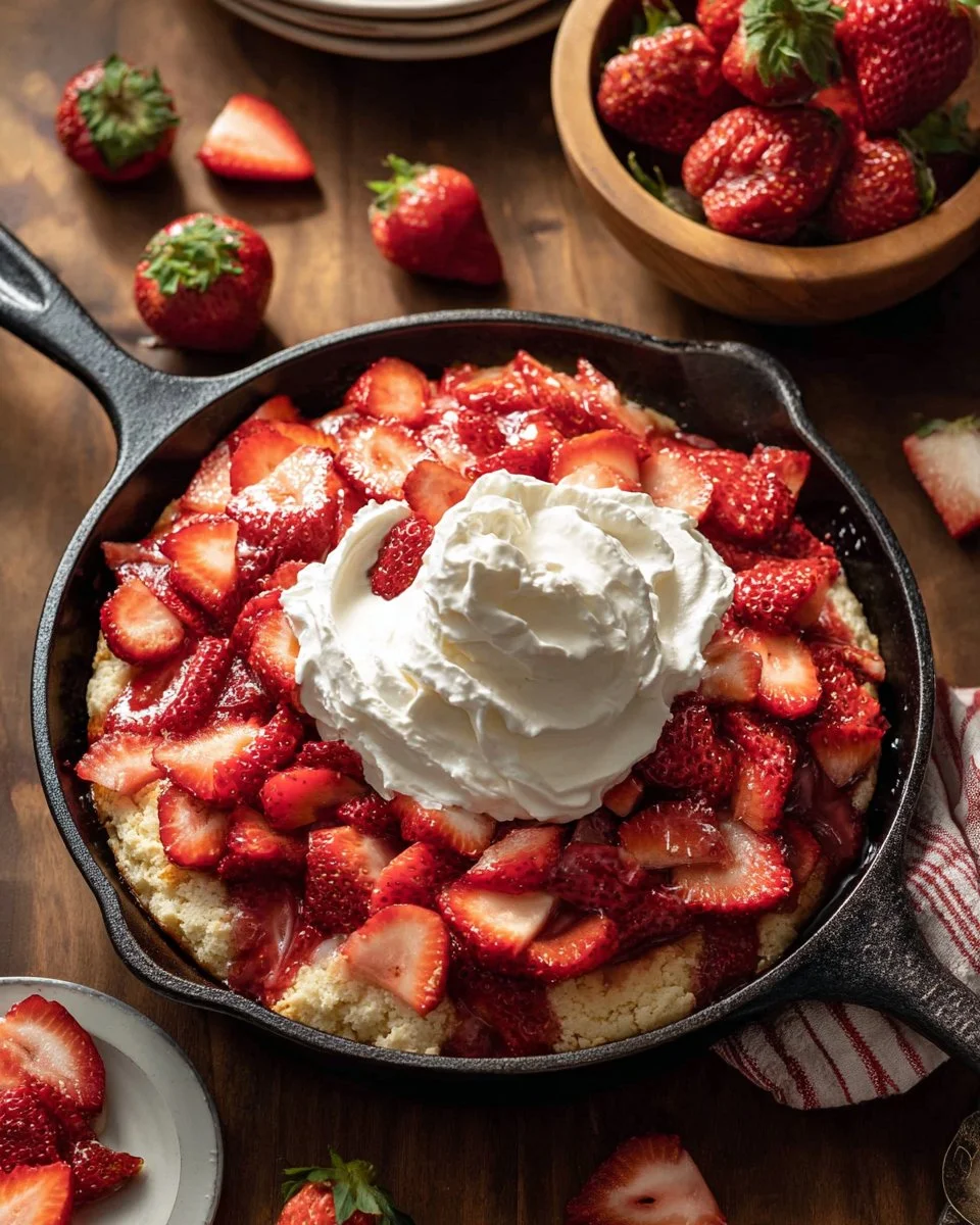 Skillet Strawberry Shortcake