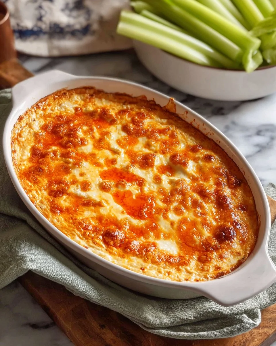 Smoky Grilled Buffalo Chicken Dip