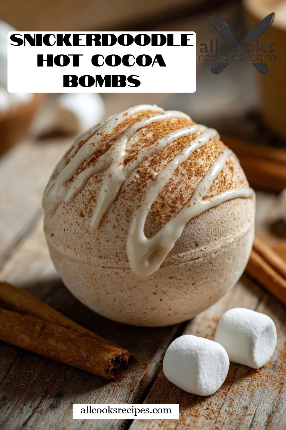 Snickerdoodle Hot Cocoa Bombs