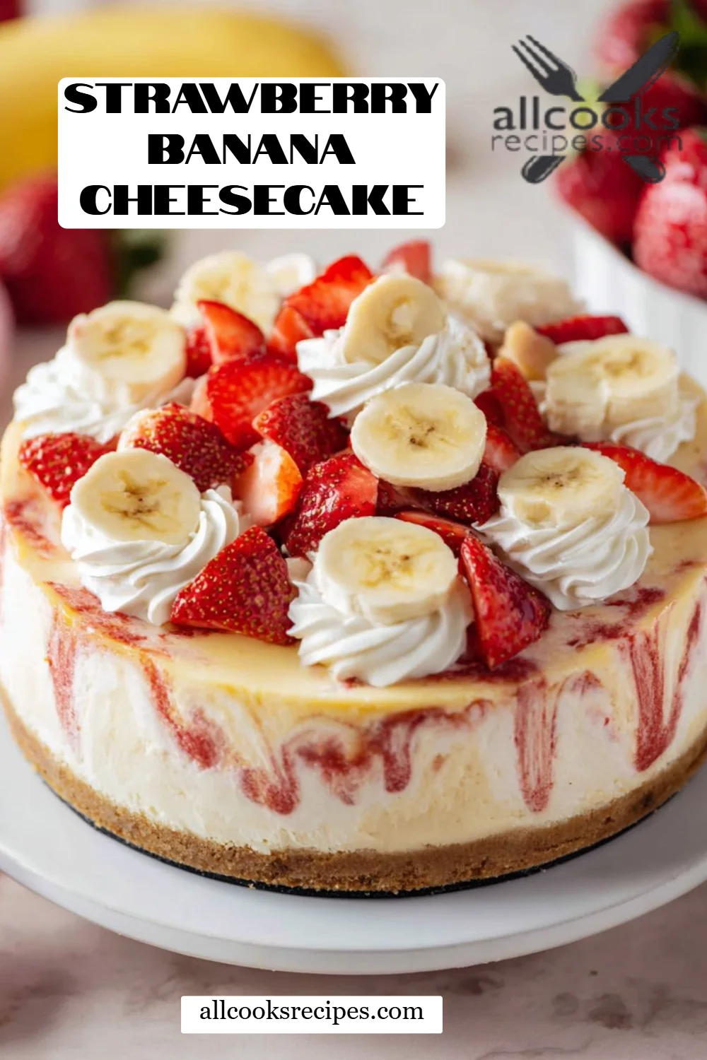 Strawberry Banana Cheesecake