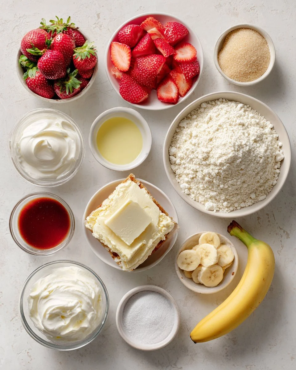 Strawberry Banana Cheesecake