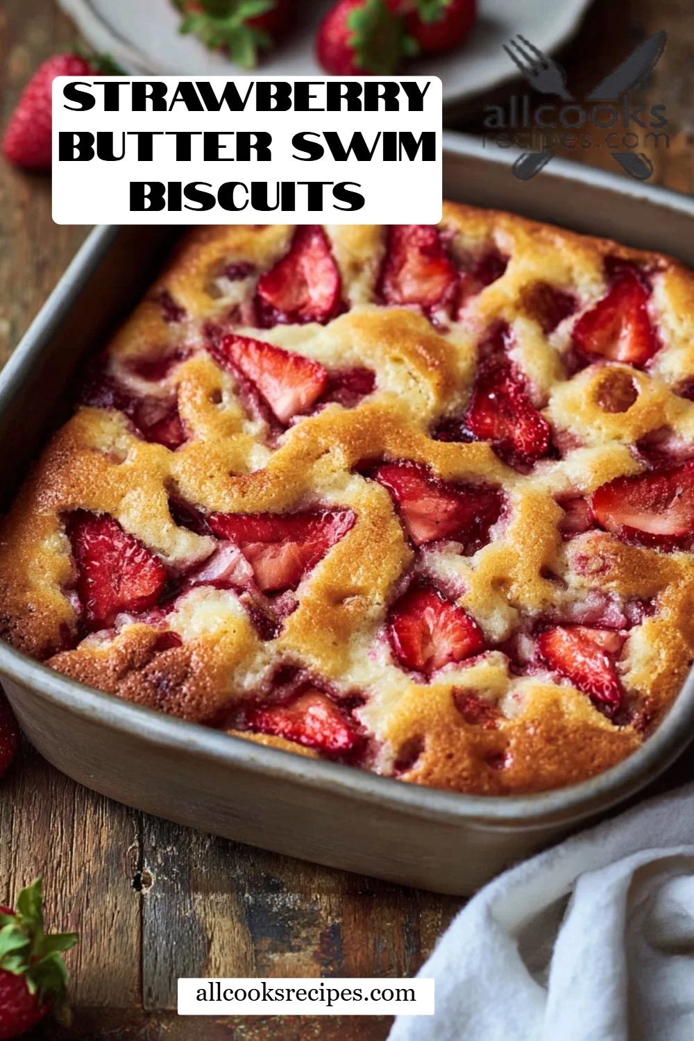 Strawberry Butter Swim Biscuits