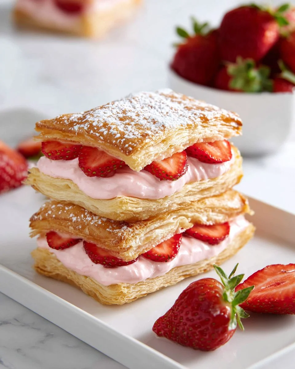 Strawberry Cheesecake Napoleon