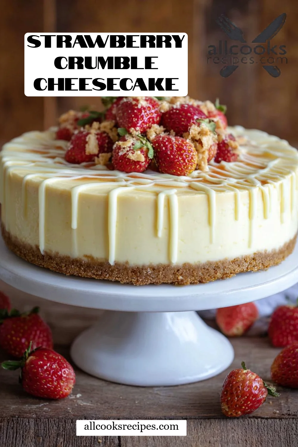 Strawberry Crumble Cheesecake