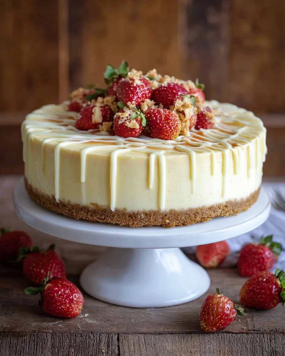 Strawberry Crumble Cheesecake