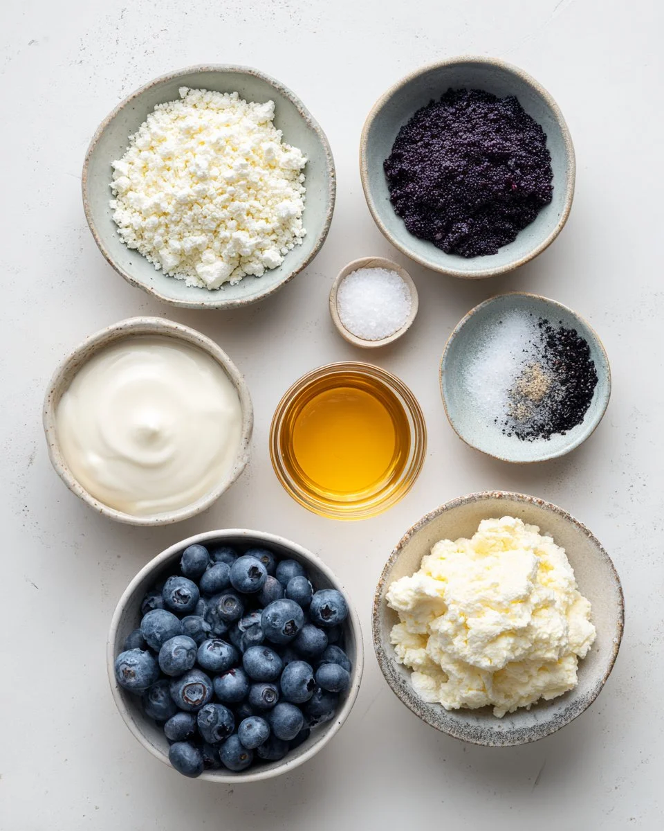 Sweet Lemon-Blueberry Frozen Yogurt Bites