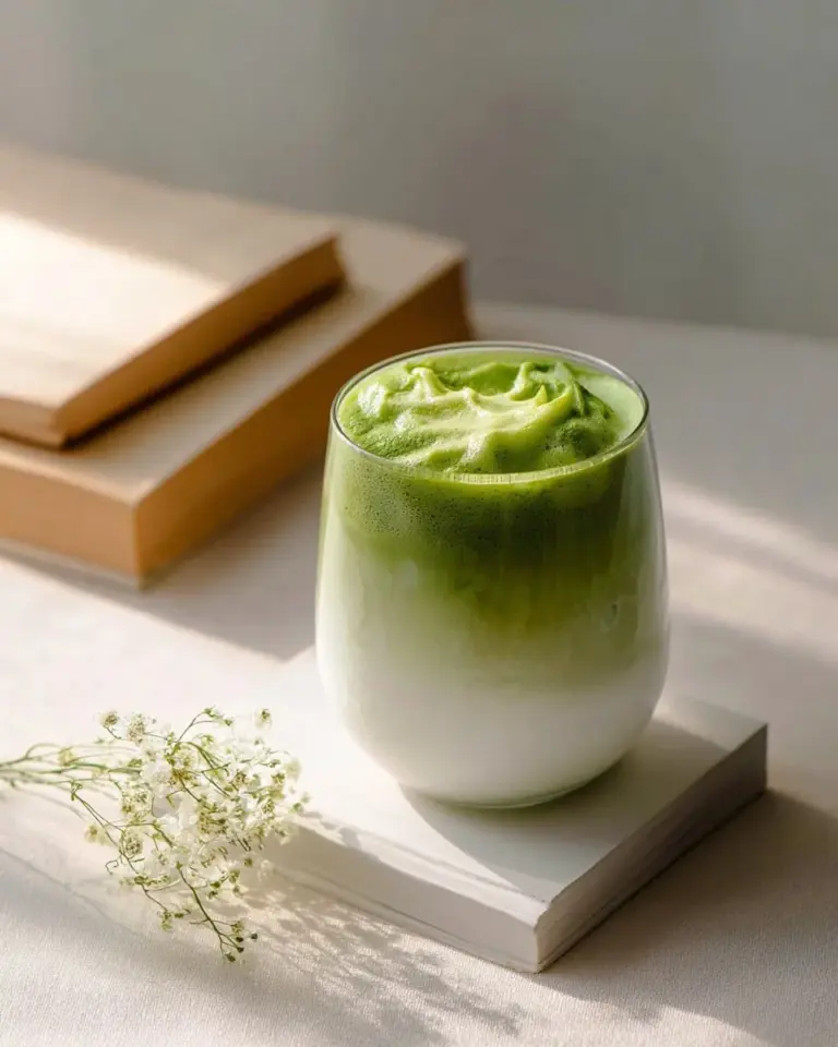 Sweet Matcha Latte topped with velvety Vanilla Cold Foam