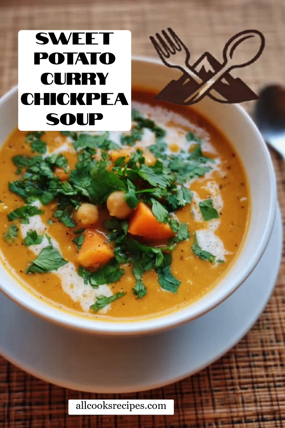 Sweet Potato Curry Chickpea Soup