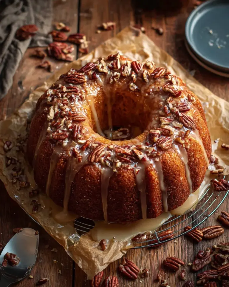 Slice of delicious sweet potato pound cake on a plate