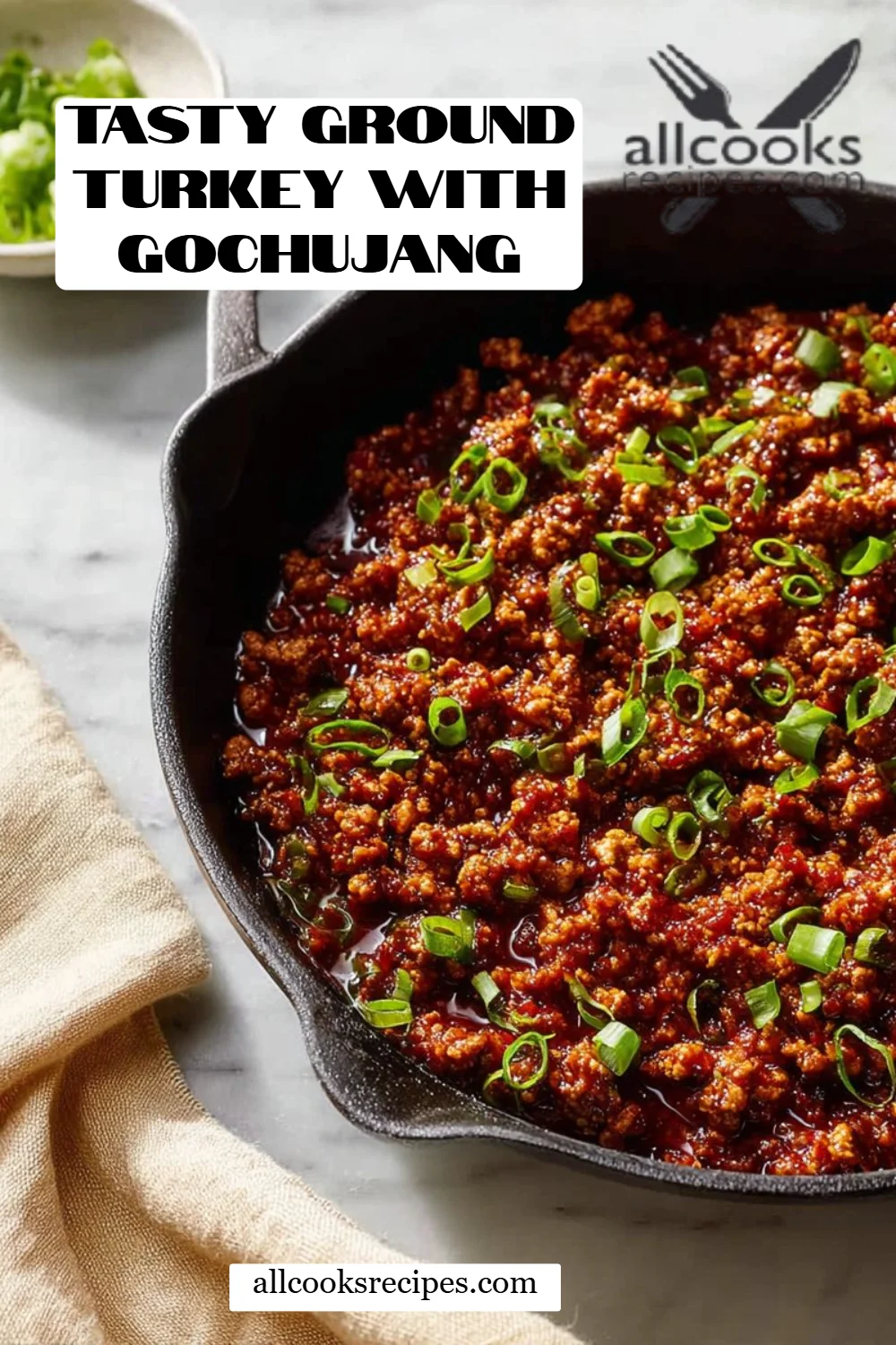 Tasty Ground Turkey with Gochujang