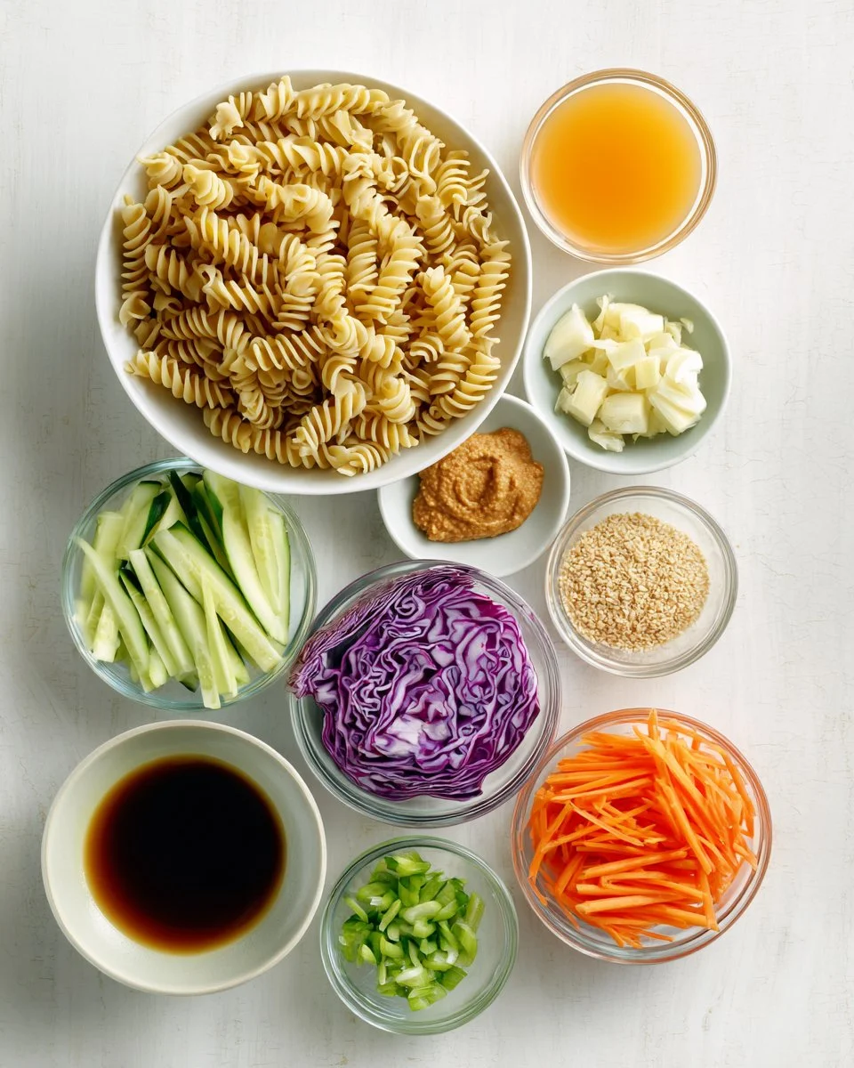 Tasty High Protein Asian Pasta Salad