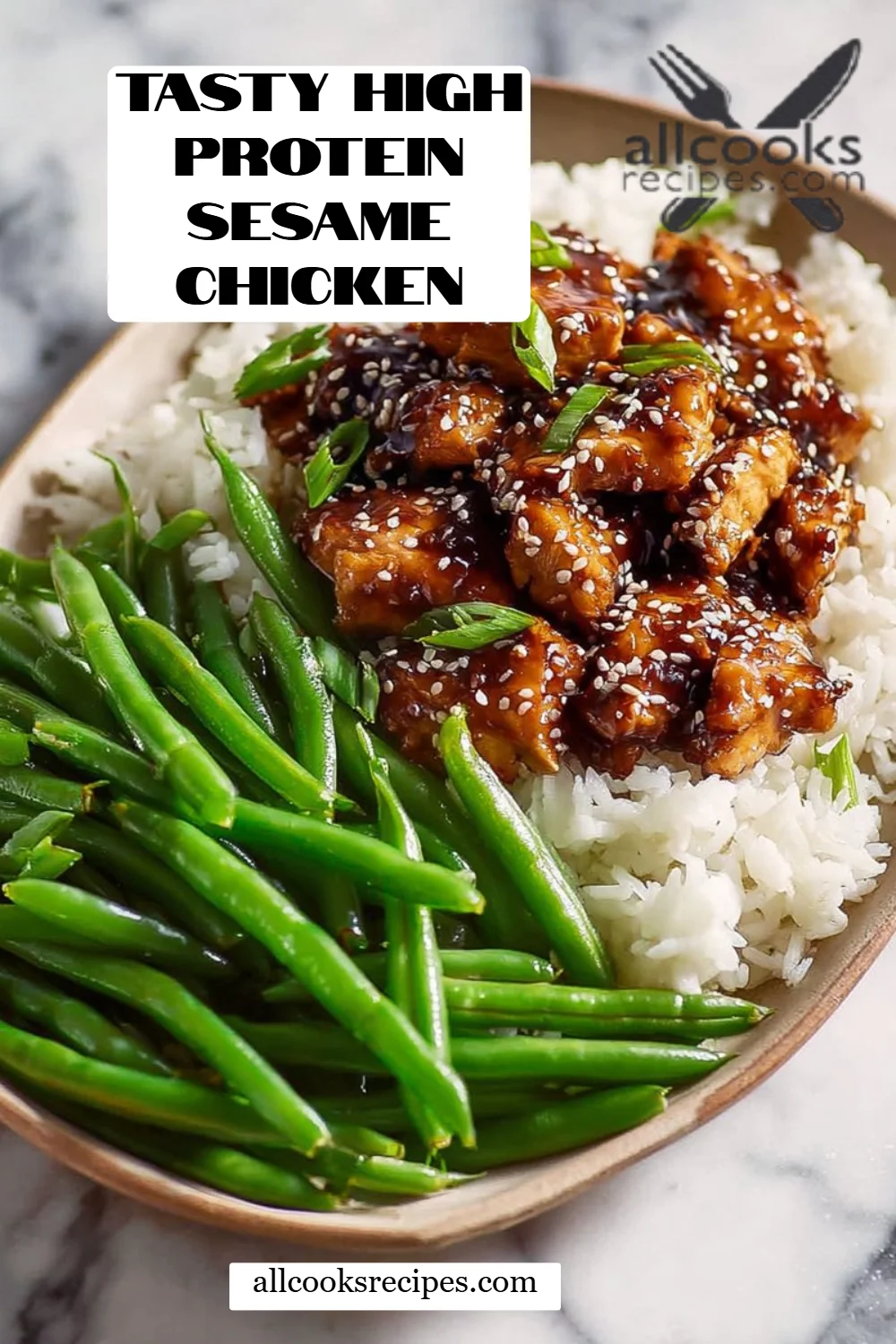Tasty High Protein Sesame Chicken