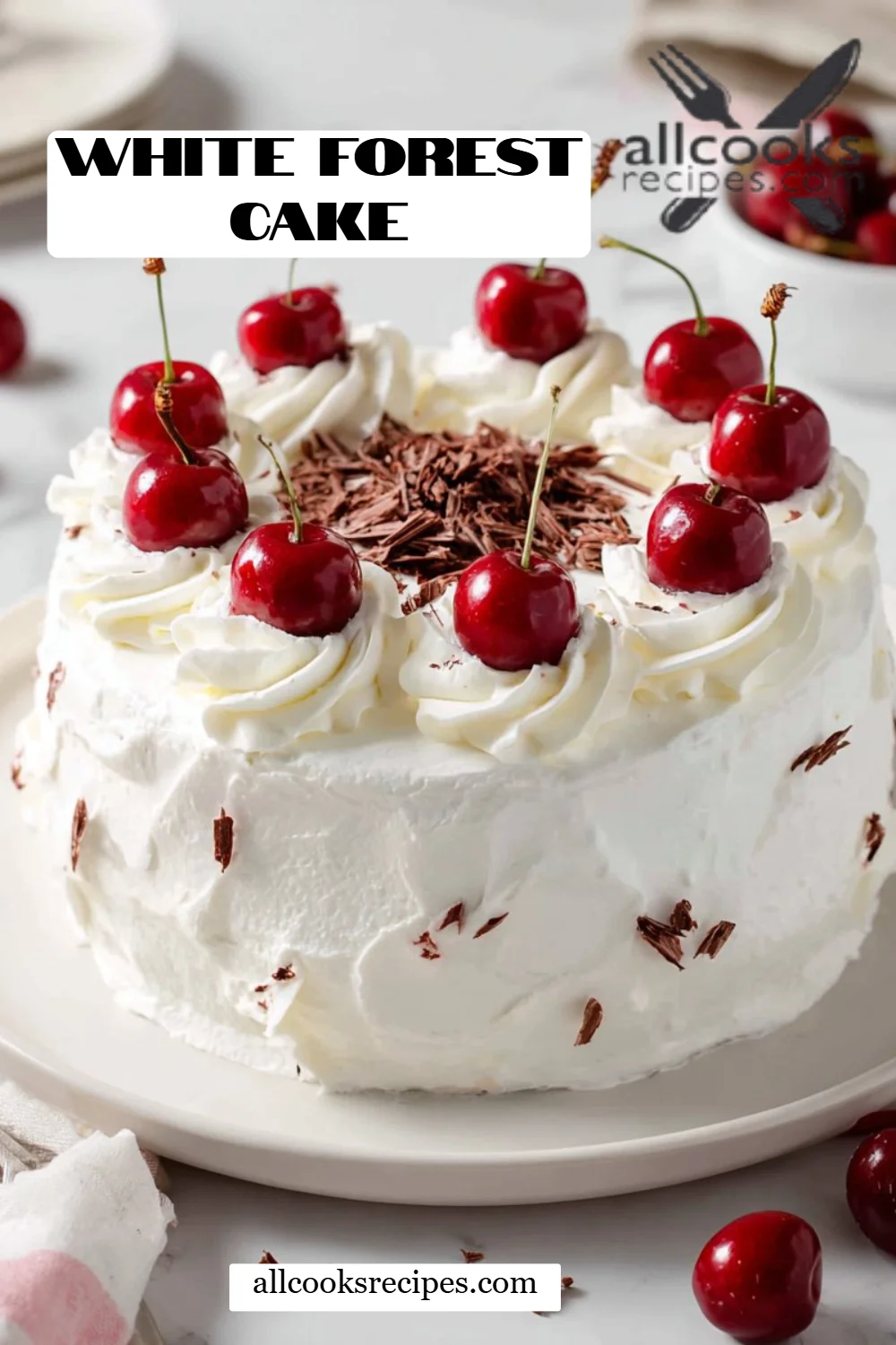 White Forest Cake