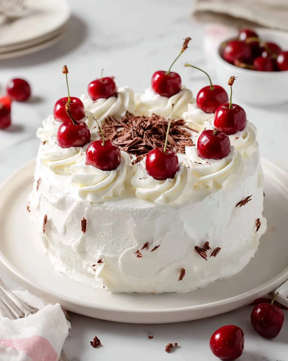 White Forest Cake