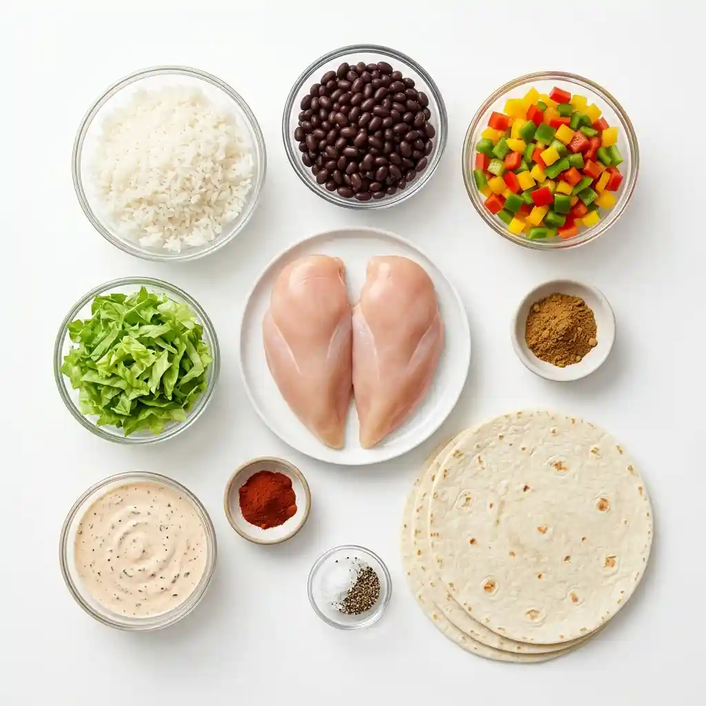 Chipotle Ranch Grilled Chicken Burrito with fresh ingredients and bold flavors