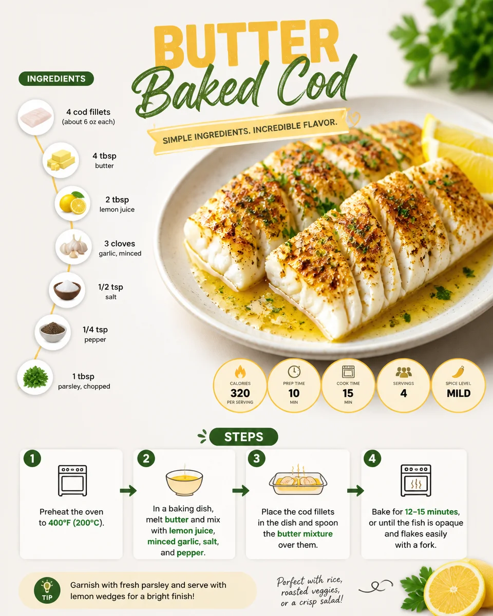 Butter Baked Cod