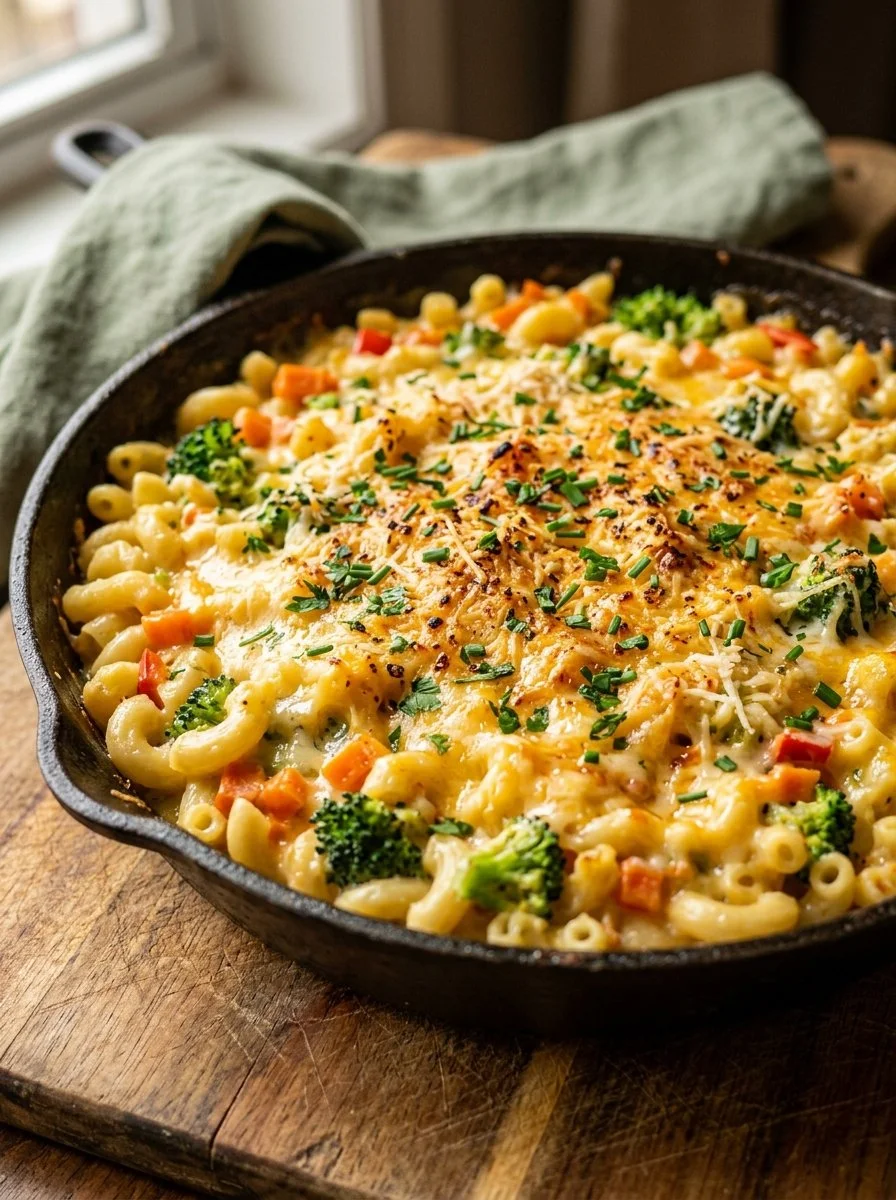 One Pot Veggie Mac and Cheese