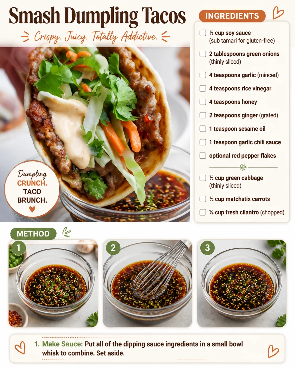 Smash Dumpling Tacos